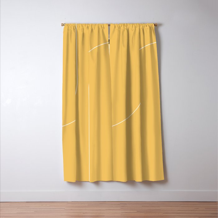 Modern Minimal Line Abstract VI Window Curtain Gallery Image 3