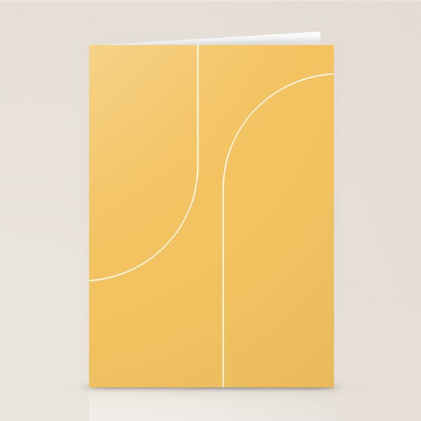 Modern Minimal Line Abstract VI Stationery Card Gallery Image 1