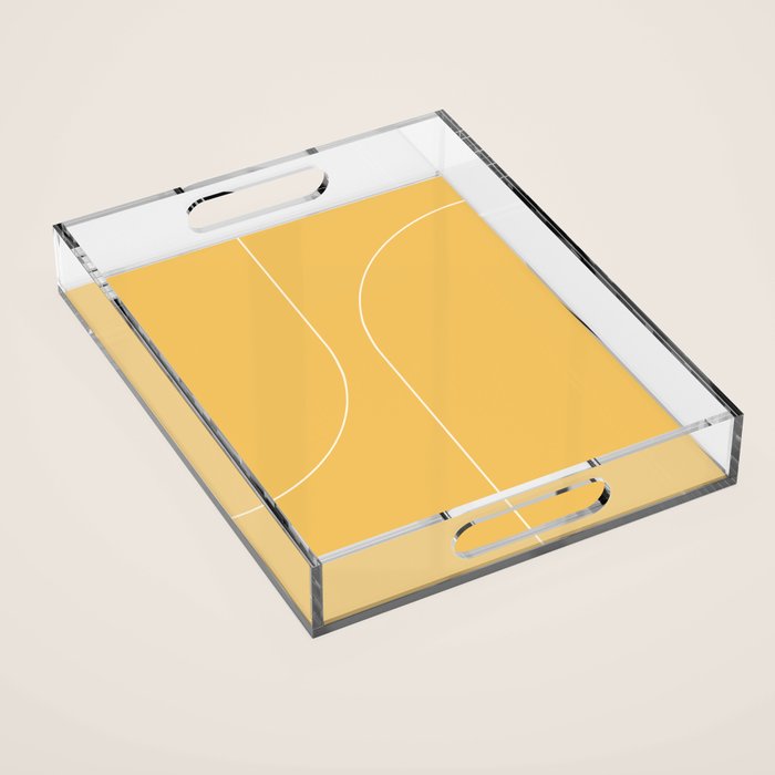 Modern Minimal Line Abstract VI Acrylic Tray Gallery Image 1