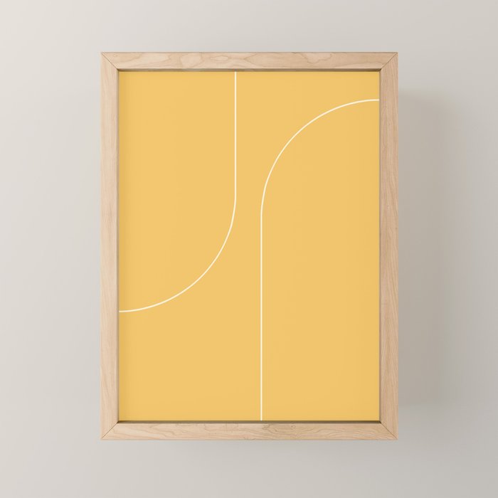 Modern Minimal Line Abstract VI Mini Art Print Gallery Image 1