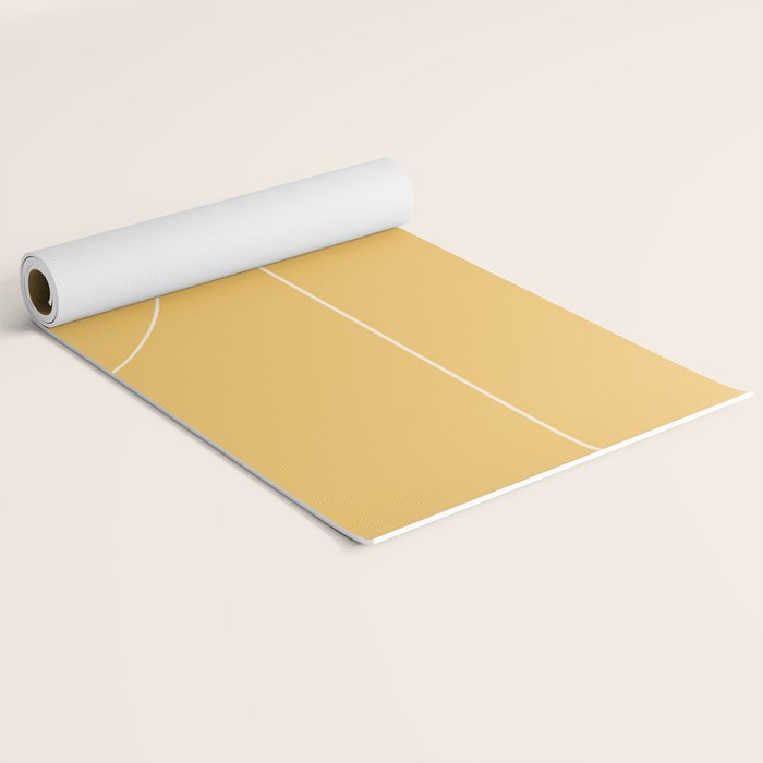 Modern Minimal Line Abstract VI Yoga Mat Gallery Image 2