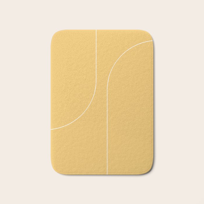 Modern Minimal Line Abstract VI Bath Mat Gallery Image 1