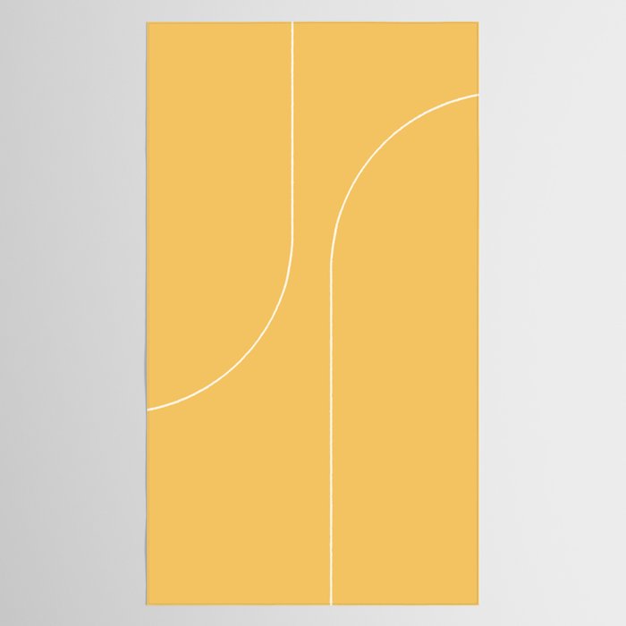 Modern Minimal Line Abstract VI Tablecloth Gallery Image 2