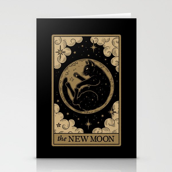 The New Moon - Dark Background Stationery Card Gallery Image 2