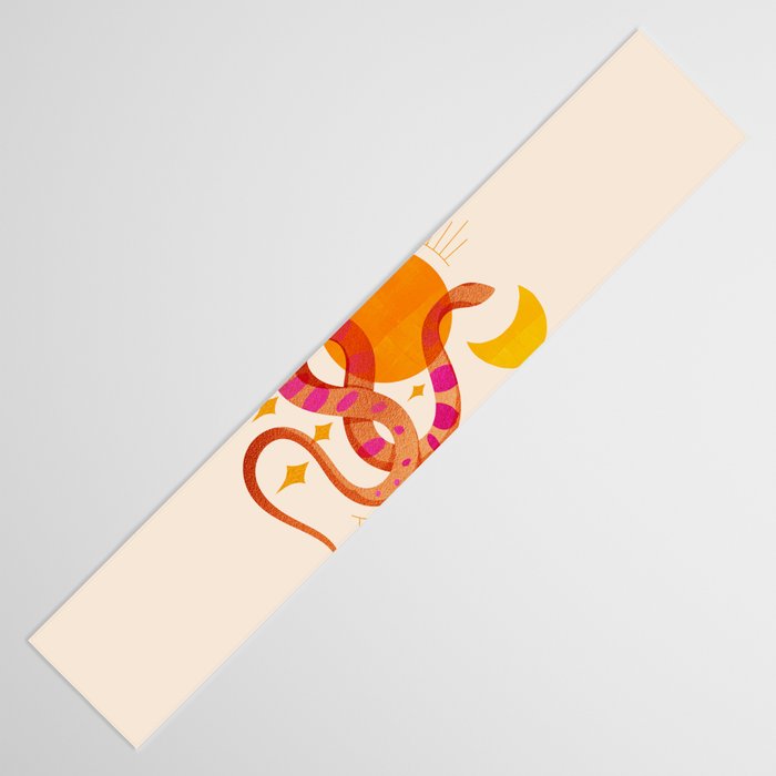Abstraction_SUN_MOON_SNAKE_Minimalism_001 Table Runner Gallery Image 3