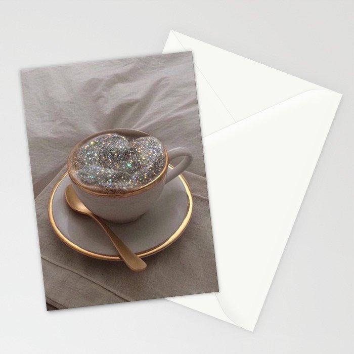 Cappuccino for anyone ? | coffee | breakfast | morning | mood | beige | tasty | happy Stationery Card Gallery Image 2