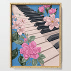 Blue Melody in Bloom  Serving Tray Gallery Image 1