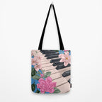 Blue Melody in Bloom  Tote Bag Gallery Image 2