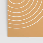 Minimal Line Curvature XII Orange Mid Century Modern Arch Abstract Poster Gallery Image 3