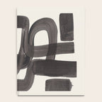 Black Ink Paint Brush Strokes Wiggles Mid Century Modern Notebook Gallery Image 4