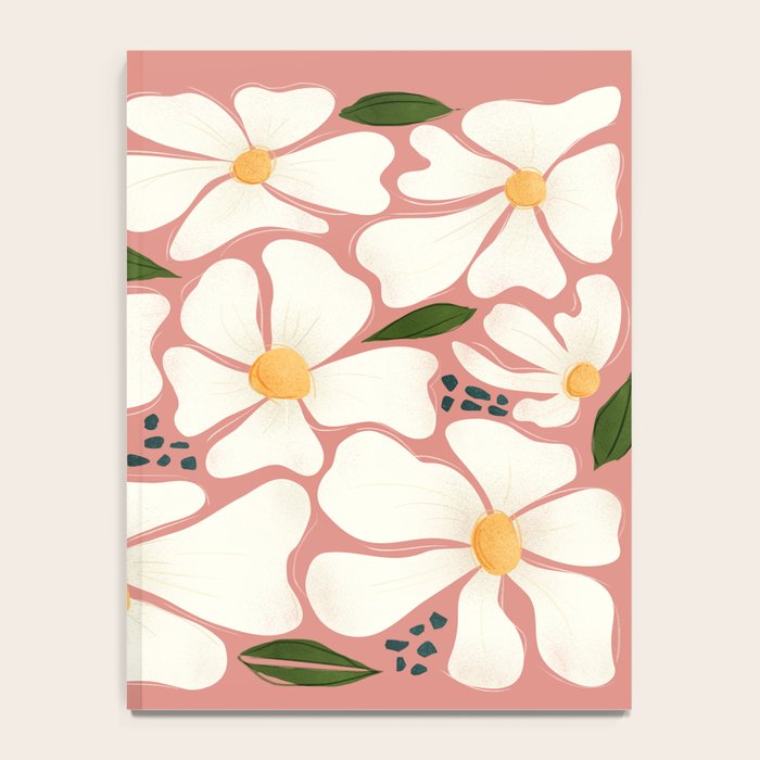 White Daisies On Pink Notebook Gallery Image 4