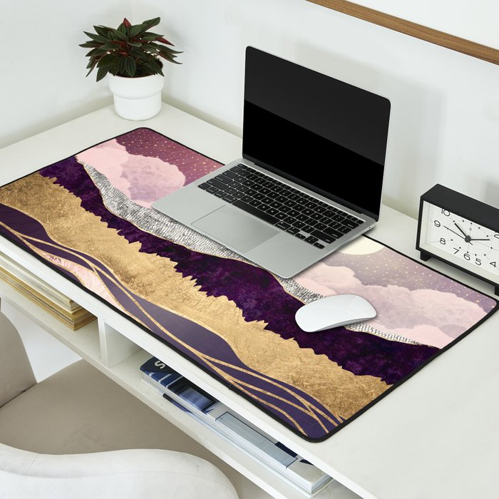Lunar Waves Desk Mat Gallery Image 2