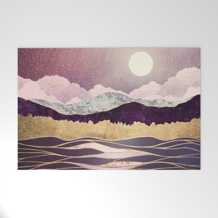Lunar Waves Welcome Mat Gallery Image 1
