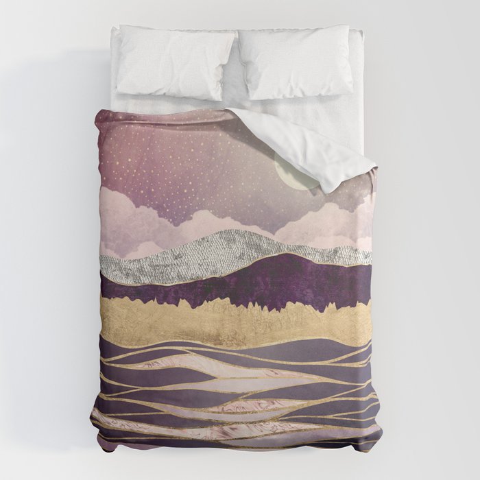 Lunar Waves Duvet Cover Gallery Image 6