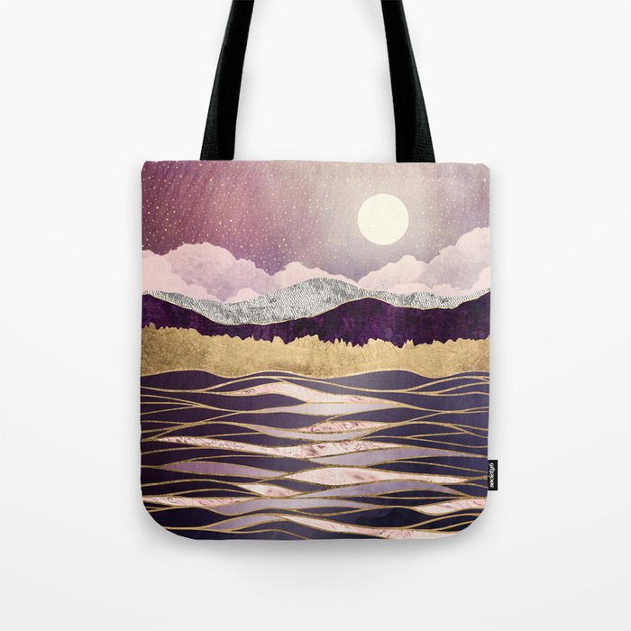 Lunar Waves Tote Bag Gallery Image 1