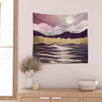 Lunar Waves Wall Tapestry Gallery Image 2