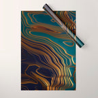 Peacock Ocean Wrapping Paper Gallery Image 1