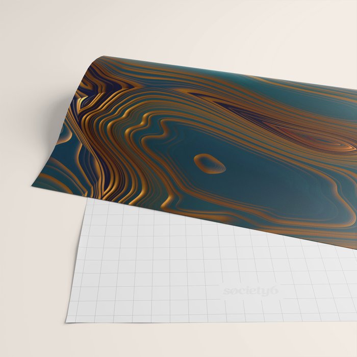 Peacock Ocean Wrapping Paper Gallery Image 2