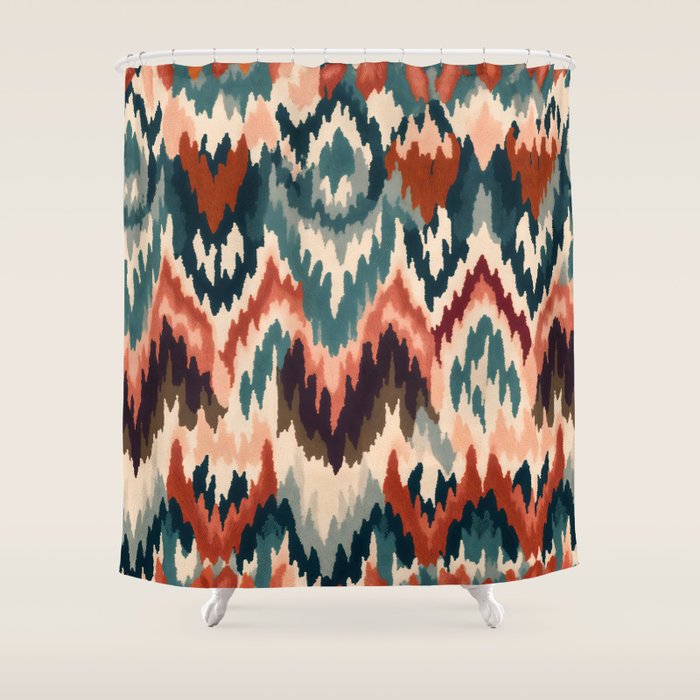 Kashimiran Kilim Shower Curtain Gallery Image 1