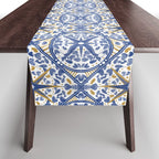 Intricate nature circular tiles B24 Table Runner Gallery Image 1