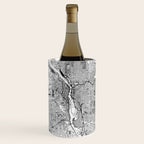 Portland White Map Wine Chiller Gallery Image 1