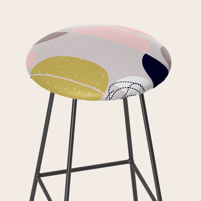 Scandinavian abstract Stool Gallery Image 2