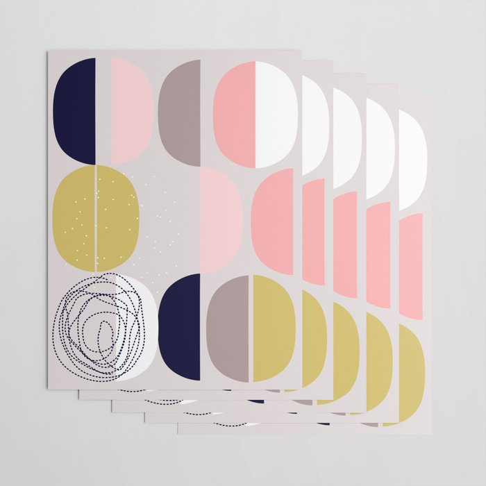 Scandinavian abstract Wrapping Paper Gallery Image 3