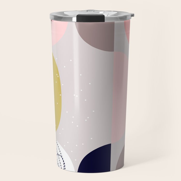 Scandinavian abstract Travel Mug Gallery Image 1
