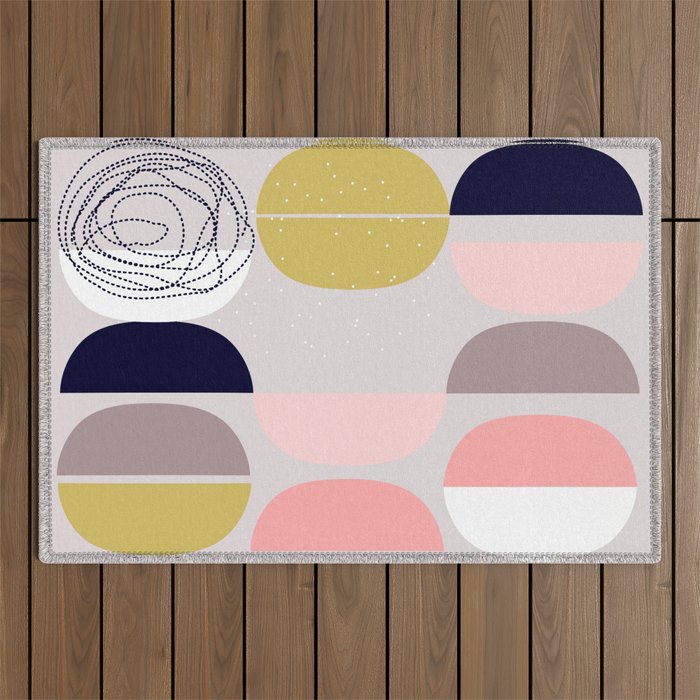 Scandinavian abstract Outdoor Rug Gallery Image 1