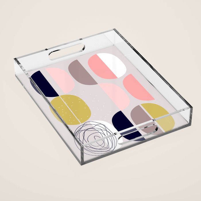 Scandinavian abstract Acrylic Tray Gallery Image 1