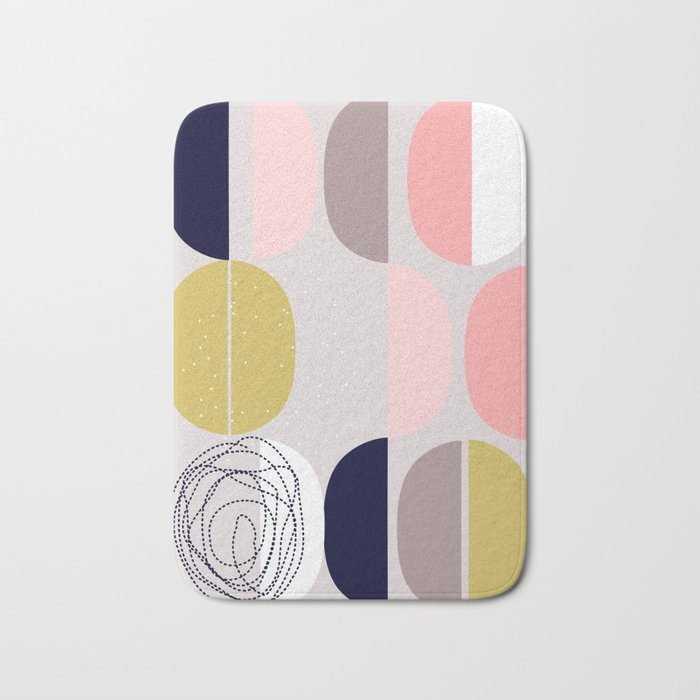 Scandinavian abstract Bath Mat Gallery Image 1