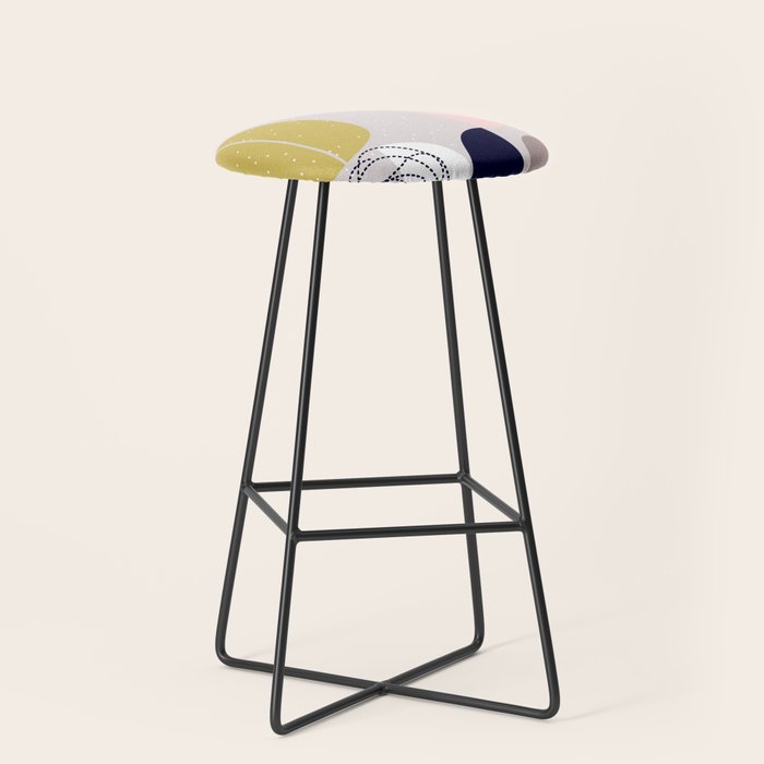 Scandinavian abstract Stool Gallery Image 1