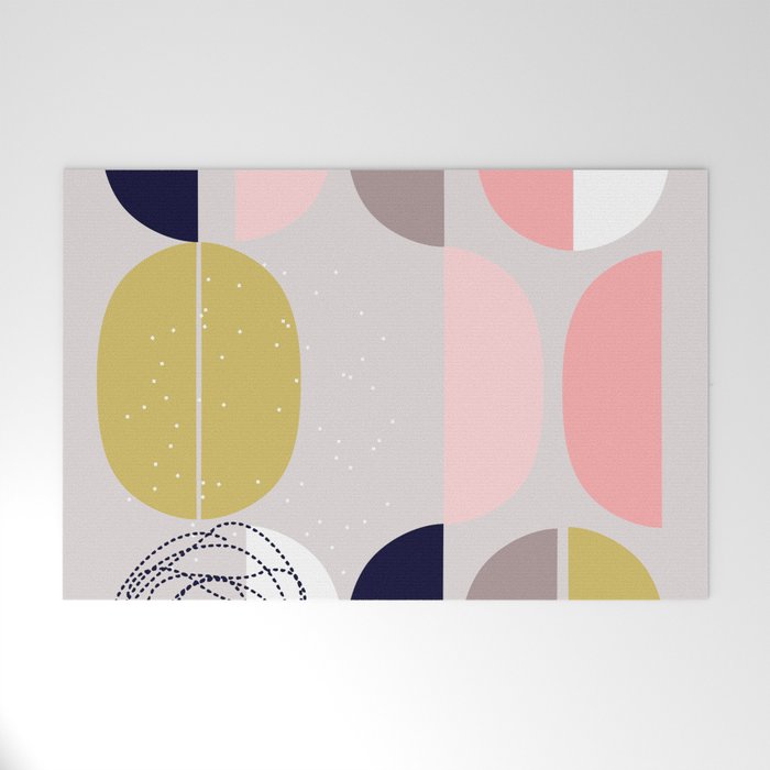Scandinavian abstract Welcome Mat Gallery Image 1