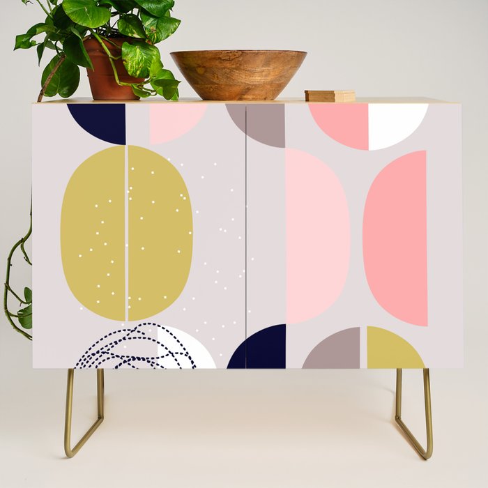 Scandinavian abstract Credenza Gallery Image 1