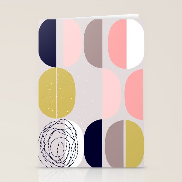 Scandinavian abstract Stationery Card Gallery Image 1