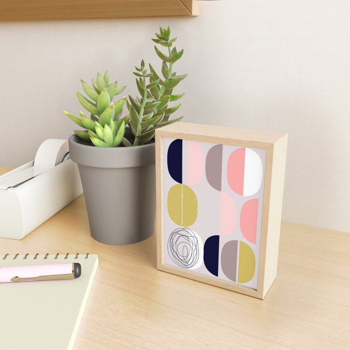 Scandinavian abstract Mini Art Print Gallery Image 2