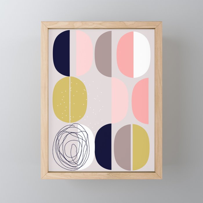 Scandinavian abstract Mini Art Print Gallery Image 1