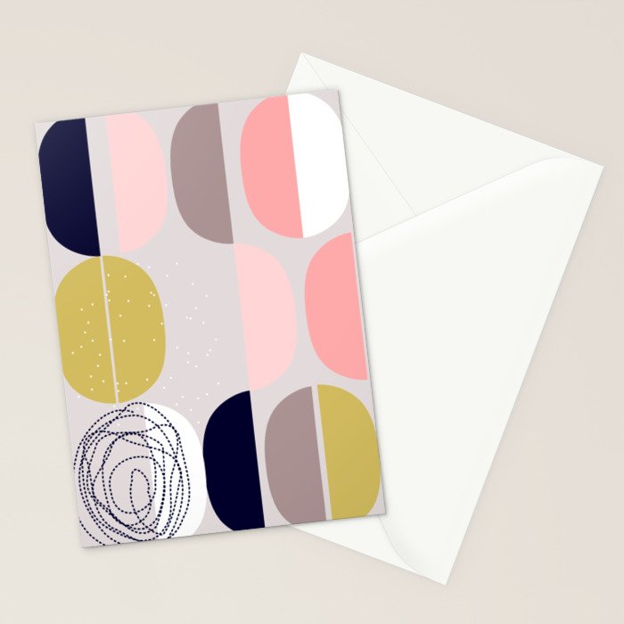 Scandinavian abstract Stationery Card Gallery Image 2
