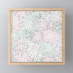 Festive, Floral Prints, Pink and Green, Modern Print Art Mini Art Print Gallery Image 1