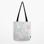 Festive, Floral Prints, Pink and Green, Modern Print Art Tote Bag Gallery Image 2