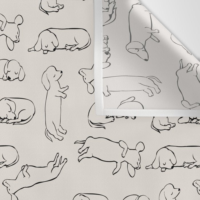 More Sleep Dachshund Wall Tapestry Gallery Image 3
