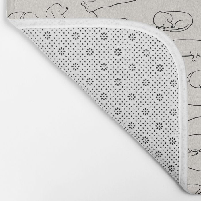 More Sleep Dachshund Bath Mat Gallery Image 2