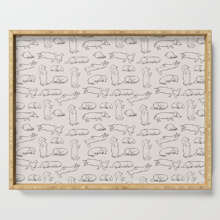 More Sleep Dachshund Serving Tray Gallery Image 1