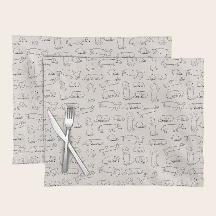 More Sleep Dachshund Placemat Gallery Image 1