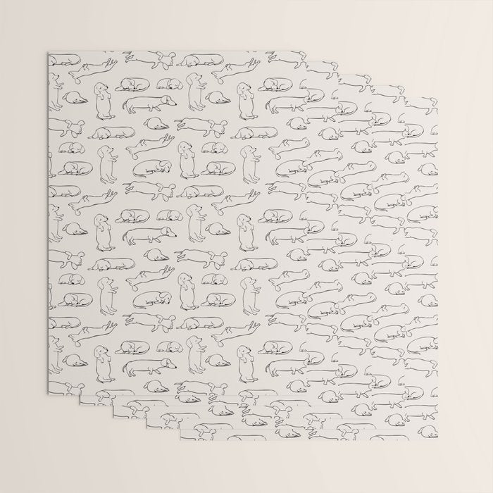 More Sleep Dachshund Wrapping Paper Gallery Image 3