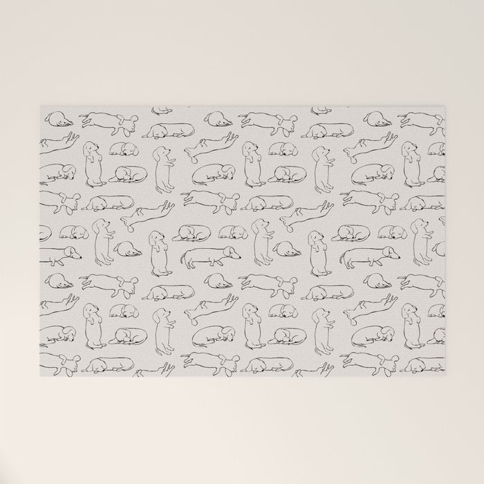 More Sleep Dachshund Welcome Mat Gallery Image 1