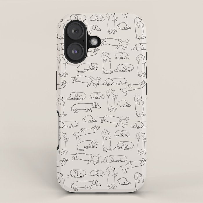 More Sleep Dachshund iPhone Case Gallery Image 1