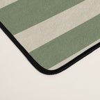 Retro Abstract Boho Confaab Vertical Pattern in Mossy Olive Green Orange Beige Desk Mat Gallery Image 4