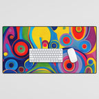 1960s Funky Psychedelic Abstract Desk Mat Gallery Image 1