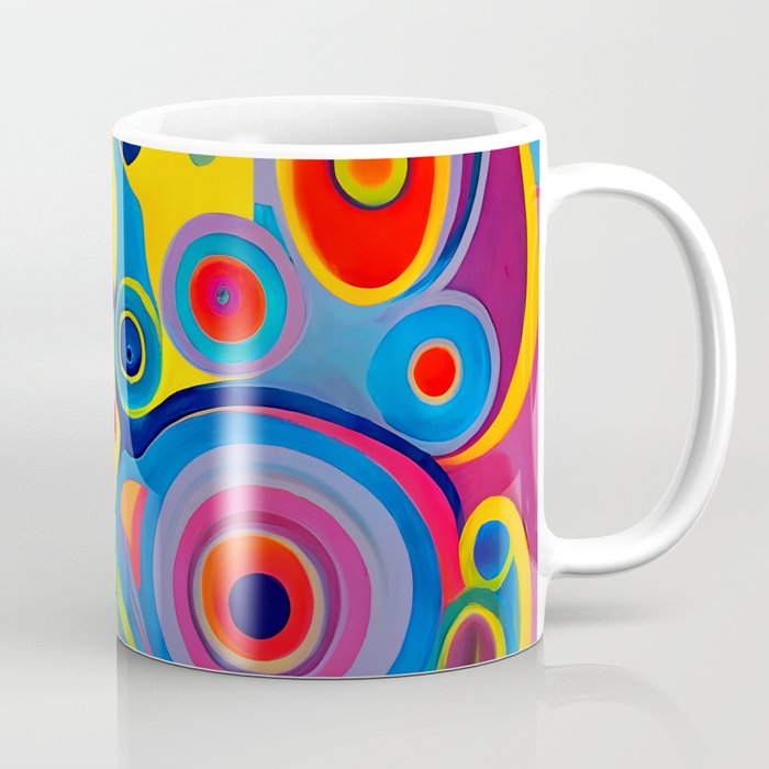 1960s Funky Psychedelic Abstract Coffee Mug Gallery Image 1